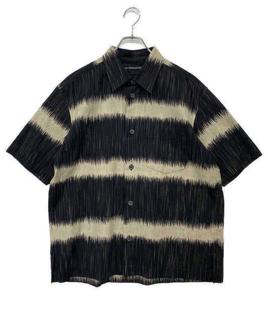 ISSEY MIYAKE MEN 半袖シャツ ブラシボーダー 19AW メンズ SIZE 2 イッセイミヤケ メン