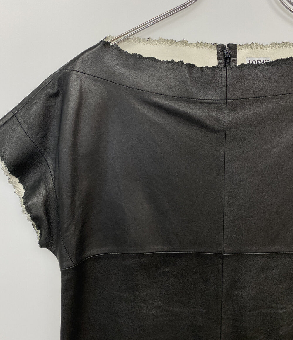 LOEWE ラムレザートップス ブラック レディース SIZE 36 ロエベ