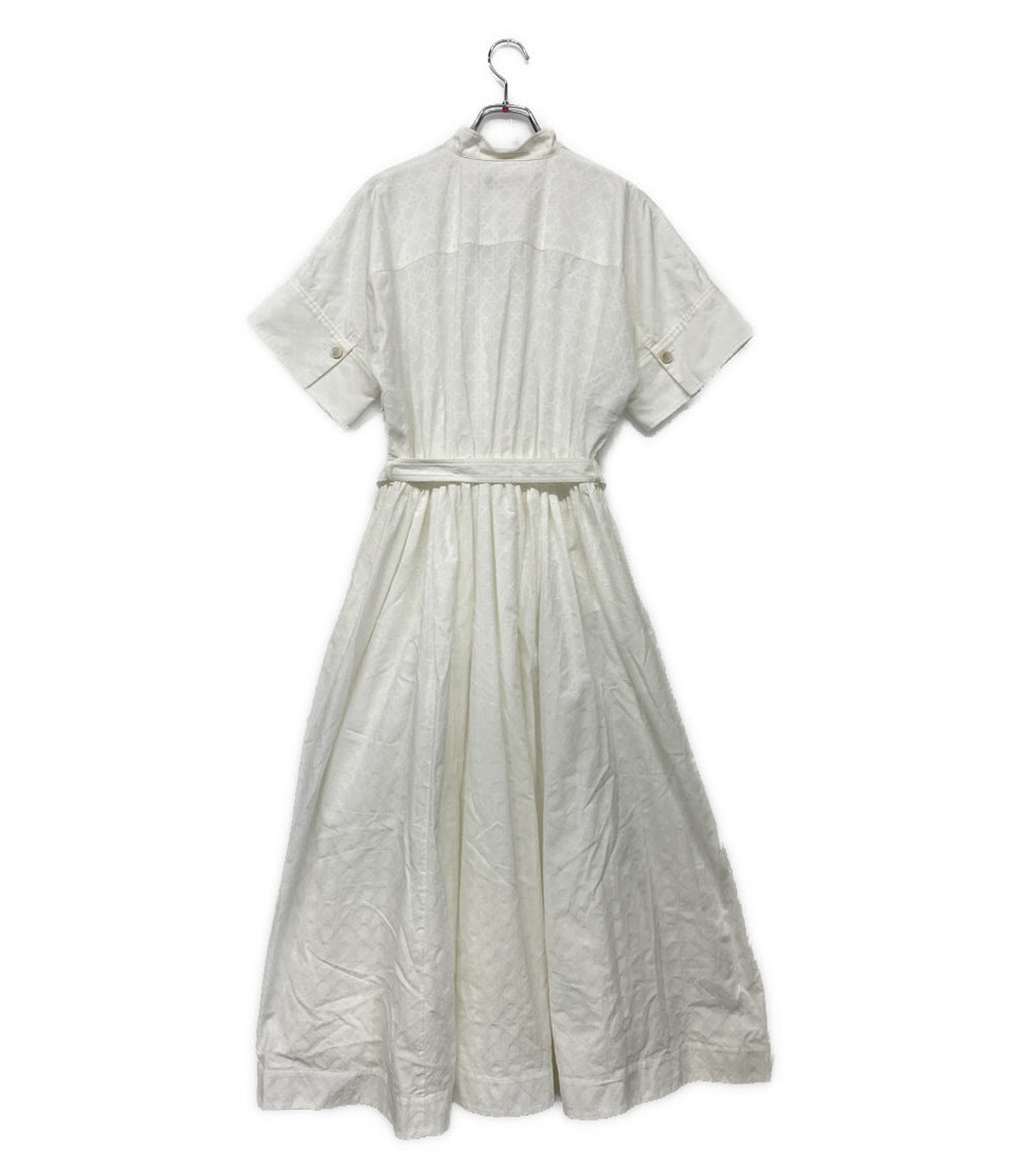 クリスチャンディオール　ワンピース Christian Dior 半袖ワンピース Dior Belted Macrocannage Dress