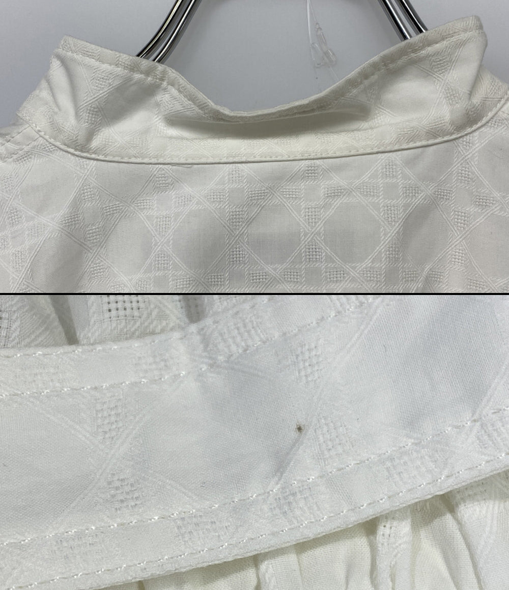 Christian Dior 半袖ワンピース Dior Belted Macrocannage Dress レディース SIZE 34 クリスチャンディオール
