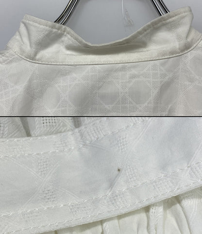 Christian Dior 半袖ワンピース Dior Belted Macrocannage Dress レディース SIZE 34 クリスチャンディオール
