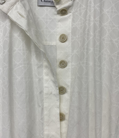 Christian Dior 半袖ワンピース Dior Belted Macrocannage Dress レディース SIZE 34 クリスチャンディオール