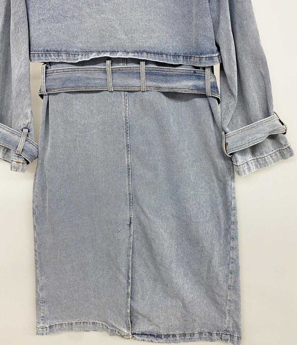 Desigual デニムトレンチコート 25swedx0 レディース SIZE S デジグアル
