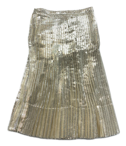 Jil sander スカート プリーツ ゴールド レディース SIZE 34 ジルサンダー