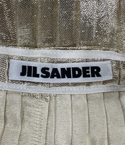 Jil sander スカート プリーツ ゴールド レディース SIZE 34 ジルサンダー
