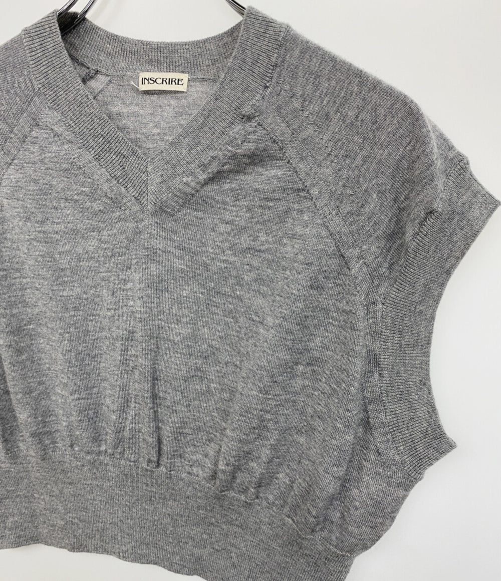 INSCRIRE アンスクリア ニットベスト 24SS-K2 レディース SIZE M
