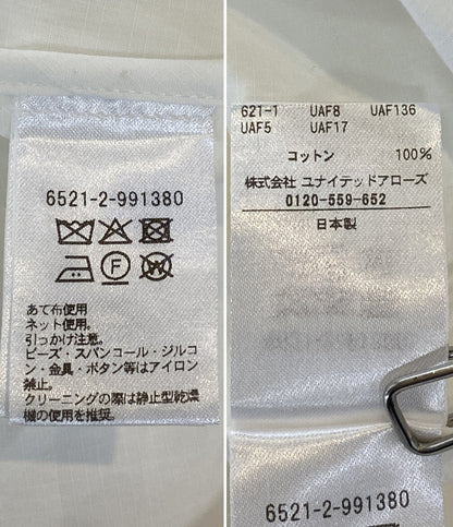 Drawer ブラウス ホワイト ビジュ- 6521-2-991380 レディース SIZE 38 ドゥロワー