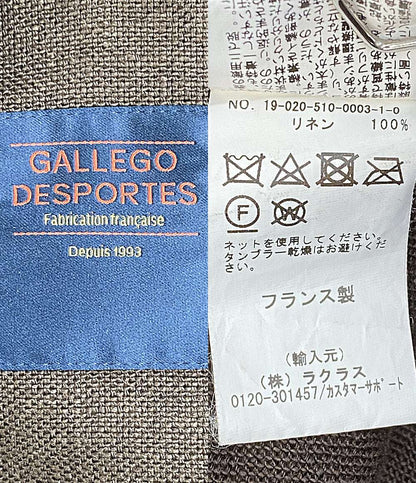 GALLEGO DESPORTES ギャレゴ・デスポート リネンコート ブラウン 19-020-510-0003-1-0 メンズ SIZE -