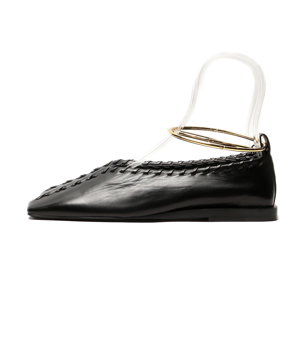 ジルサンダー メタルアンクレットバレエシューズ　パンプス36 ★本日まで★ JIL SANDER - ジルサンダー メタルアンクレットバレエシューズ