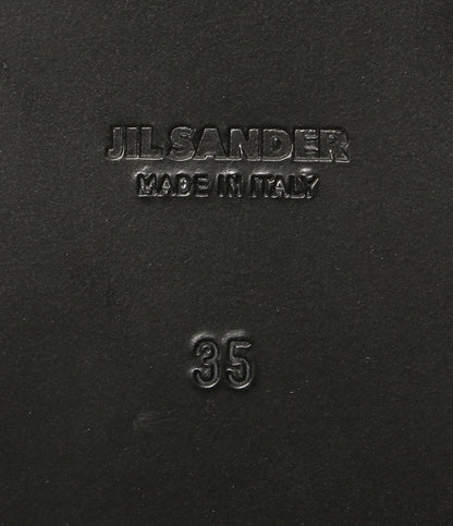 美品 Jil sander パンプス メタルアンクレット レザー バレリーナ レディース SIZE 35 ジルサンダー