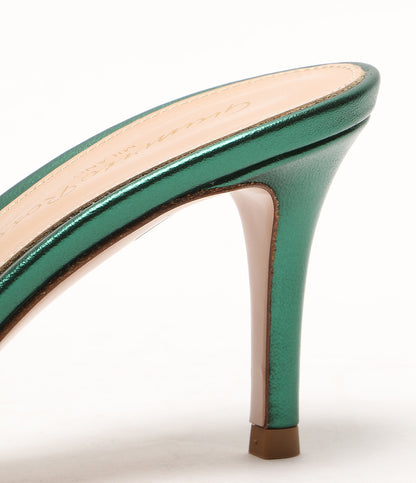 美品 Gianvito Rossi サンダル Vyna グリーン レディース SIZE 35 ジャンヴィトロッシ