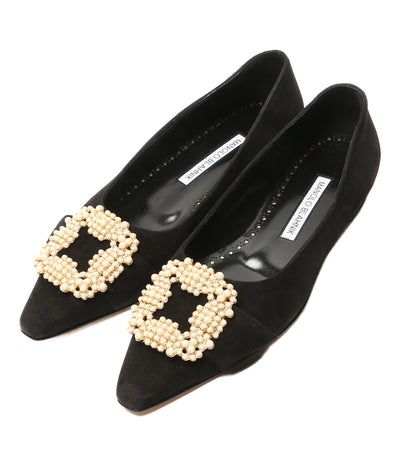 MANOLO BLAHNIK パンプス ハンギシ パール レディース SIZE 35 マノロブラニク