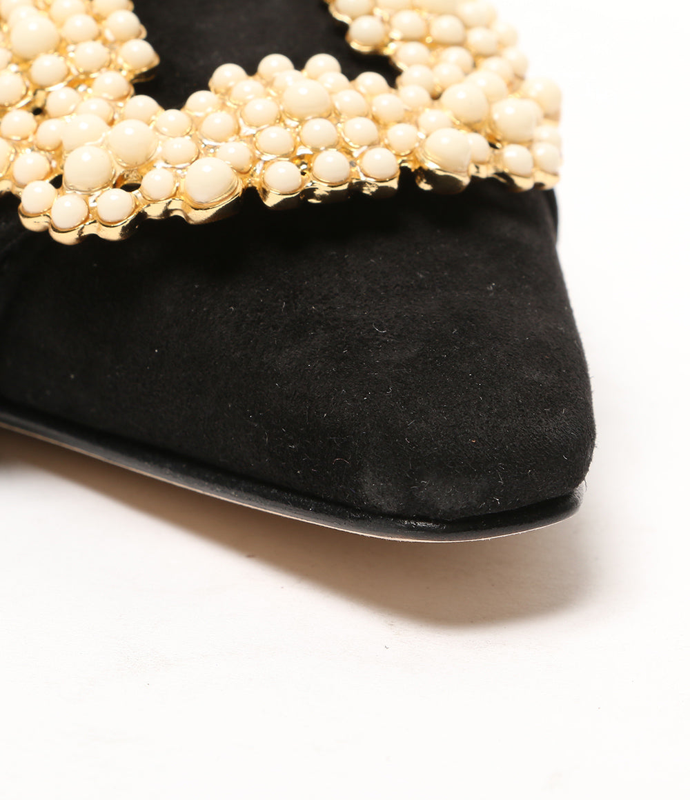 MANOLO BLAHNIK パンプス ハンギシ パール レディース SIZE 35 マノロブラニク