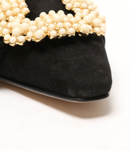 MANOLO BLAHNIK パンプス ハンギシ パール レディース SIZE 35 マノロブラニク