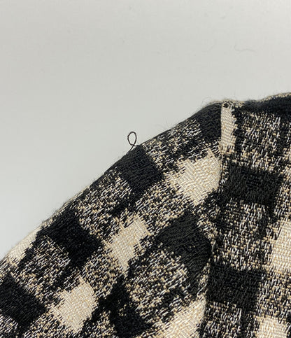 ANAYI ツイーディージャガードキーホールネックワンピース レディース SIZE 36 アナイ