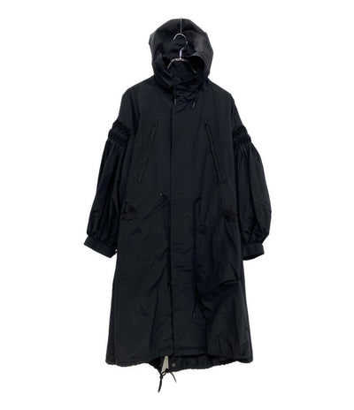 MEGMIURA メグミウラ ナイロンコート フーディ ブラック レディース SIZE 36