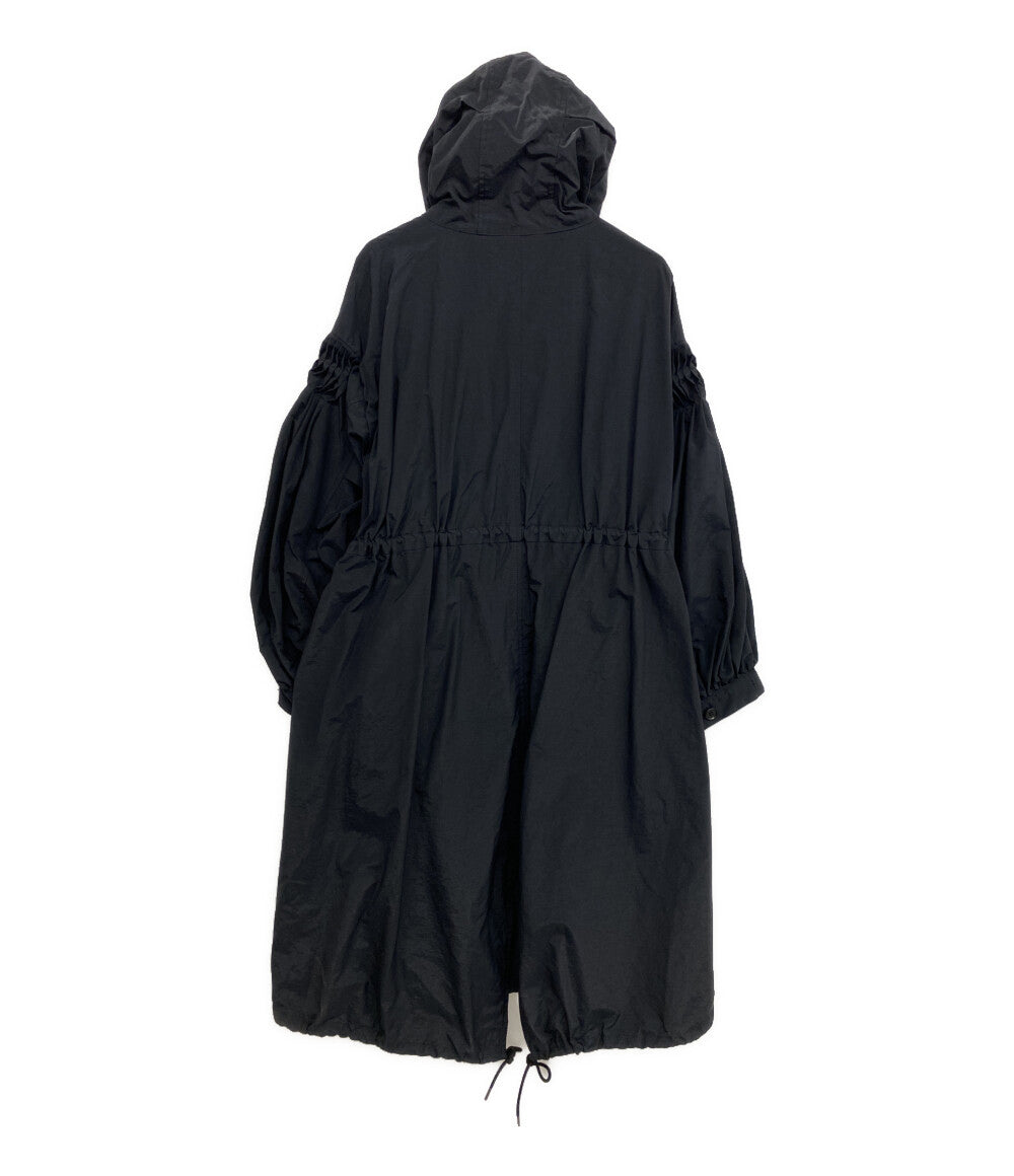 MEGMIURA メグミウラ ナイロンコート フーディ ブラック レディース SIZE 36