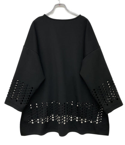 LE PHIL ル フィル カットソー パンチングトップス ブラック レディース SIZE F