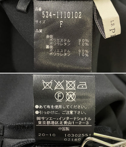 LE PHIL ル フィル カットソー パンチングトップス ブラック レディース SIZE F