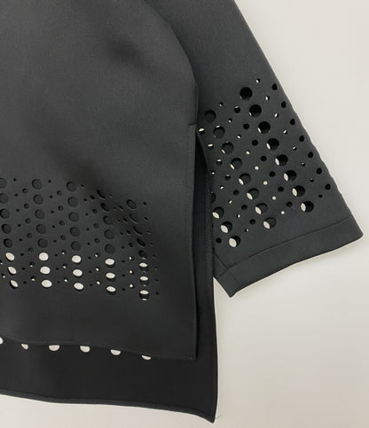 LE PHIL ル フィル カットソー パンチングトップス ブラック レディース SIZE F