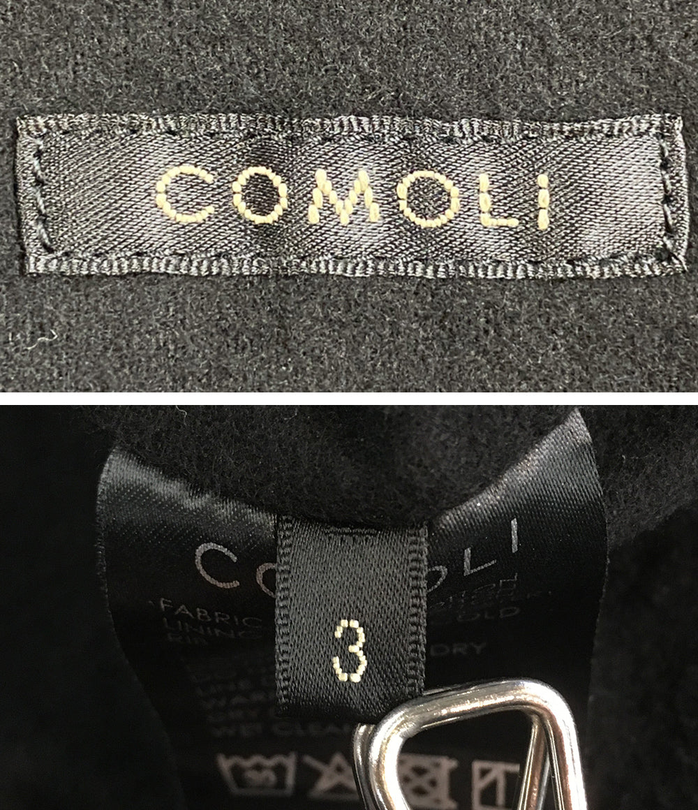 COMOLI デニムパーカー ブラック C03-01003 メンズ SIZE 3 コモリ