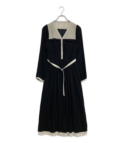 Her lip to プリーツワンピース 長袖 Point Lace Pleated Dress 1251305028 レディース SIZE M ハーリップトゥ