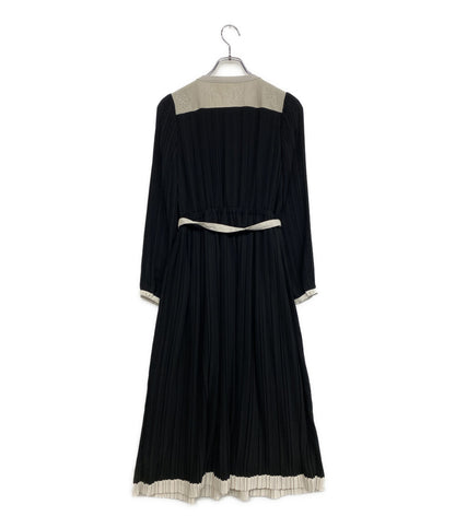 Her lip to プリーツワンピース 長袖 Point Lace Pleated Dress 1251305028 レディース SIZE M ハーリップトゥ