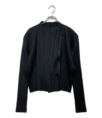 美品 PLEATS PLEASE プリーツジャケット ブラック PP53JD502 レディース SIZE 5 プリーツプリーズ
