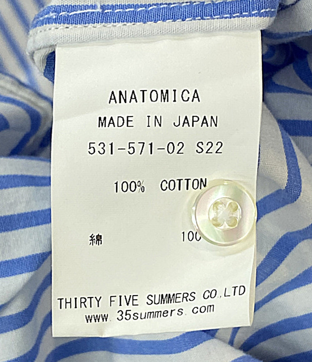 anatomica シャツワンピース ストライプ ライトブルー 22SS 531-571-02 レディース SIZE ONE アナトミカ