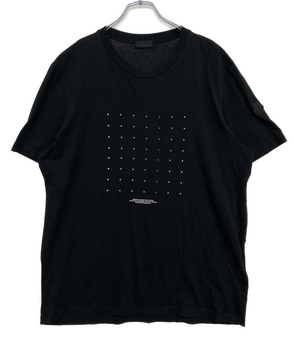 MONCLER 半袖Ｔシャツ 袖ロゴワッペン ブラック H20918C00022 メンズ SIZE L モンクレール
