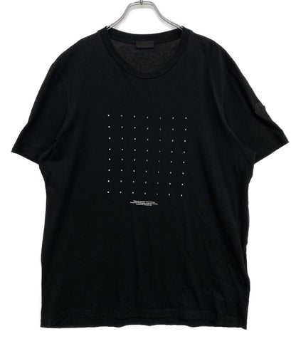 MONCLER 半袖Ｔシャツ 袖ロゴワッペン ブラック H20918C00022 メンズ SIZE L モンクレール