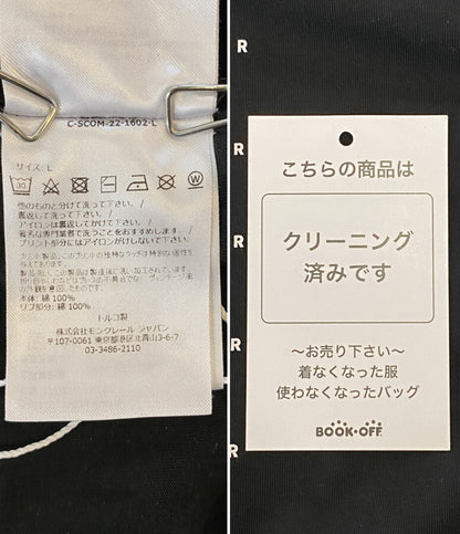 MONCLER 半袖Ｔシャツ 袖ロゴワッペン ブラック H20918C00022 メンズ SIZE L モンクレール