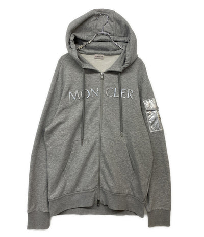 MONCLER スウェットパーカー FELPA CON CAPPUCCIO グレー メンズ SIZE XL モンクレール