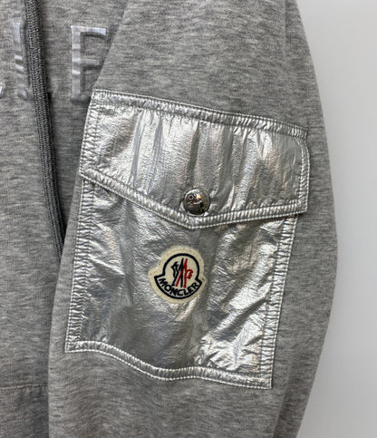 MONCLER スウェットパーカー FELPA CON CAPPUCCIO グレー メンズ SIZE XL モンクレール