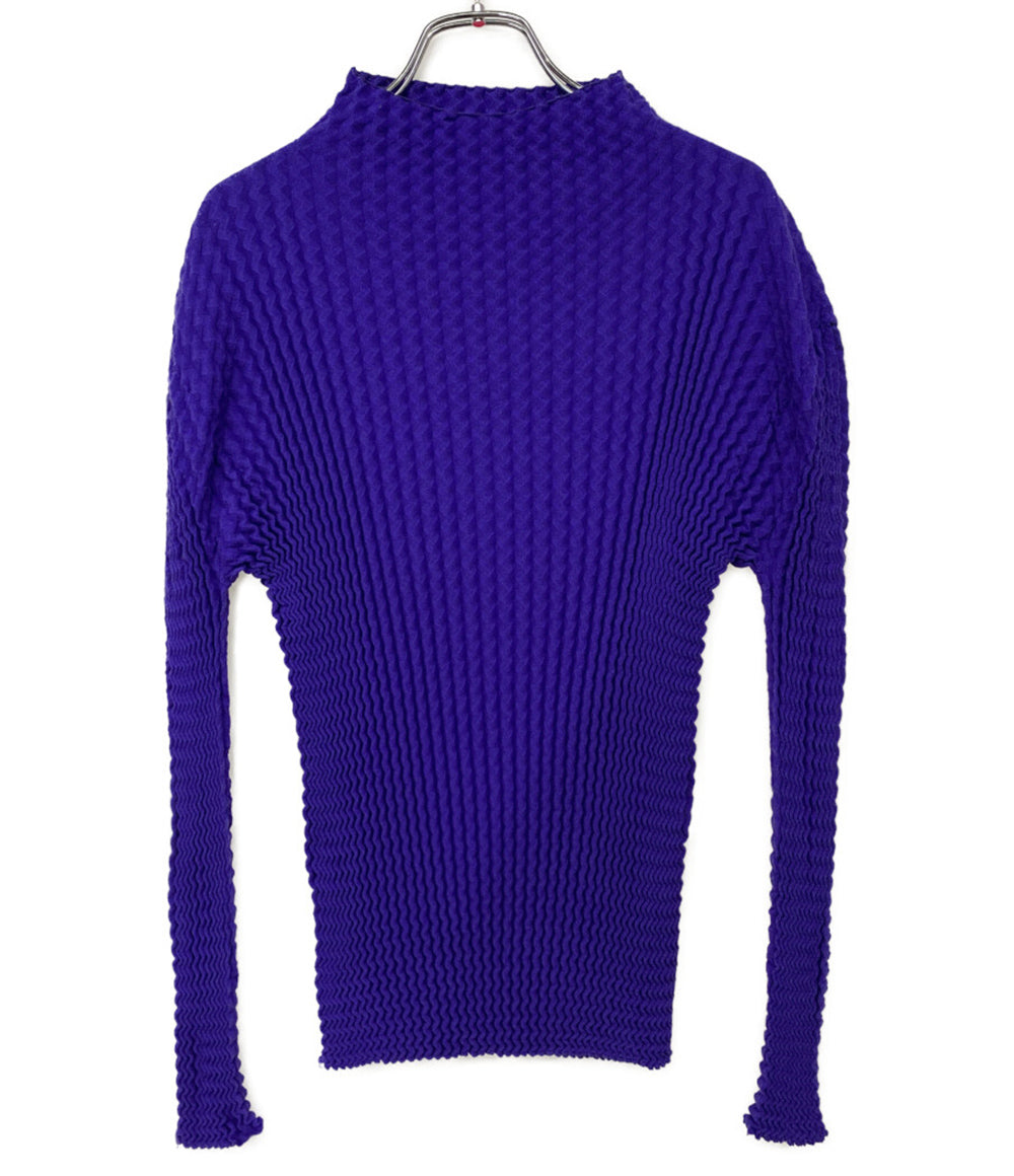 ISSEY MIYAKE カットソー IM23KN274 パープル系 レディース SIZE 2 イッセイミヤケ