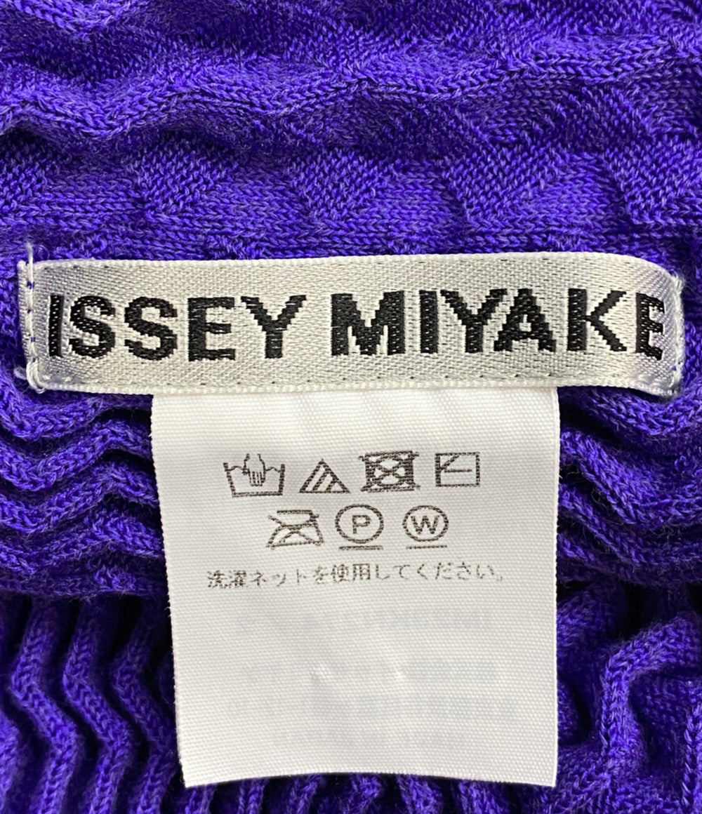 ISSEY MIYAKE カットソー IM23KN274 パープル系 レディース SIZE 2 イッセイミヤケ