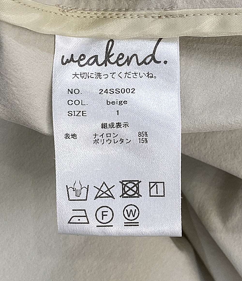 美品 weakend ウィークエンド ブルゾン クリーム 24SS002 レディース SIZE 1
