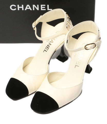 CHANEL パンプス 21A G37366 ロゴ レディース SIZE 35.5 シャネル