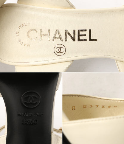CHANEL パンプス 21A G37366 ロゴ レディース SIZE 35.5 シャネル
