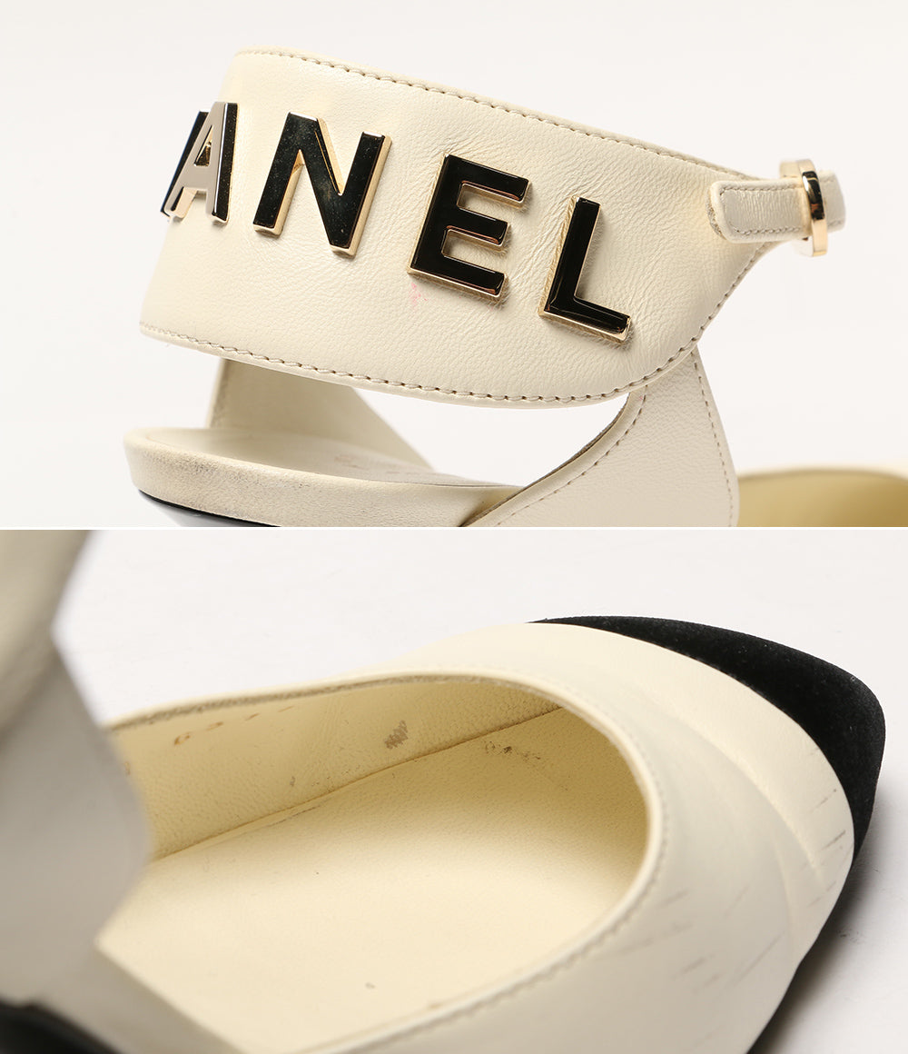 CHANEL パンプス 21A G37366 ロゴ レディース SIZE 35.5 シャネル