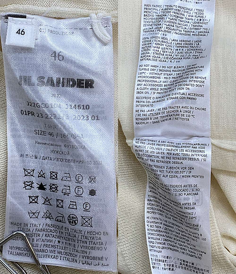 美品 Jil sander 半袖ニット J22GC0104 レディース SIZE 46 ジルサンダー