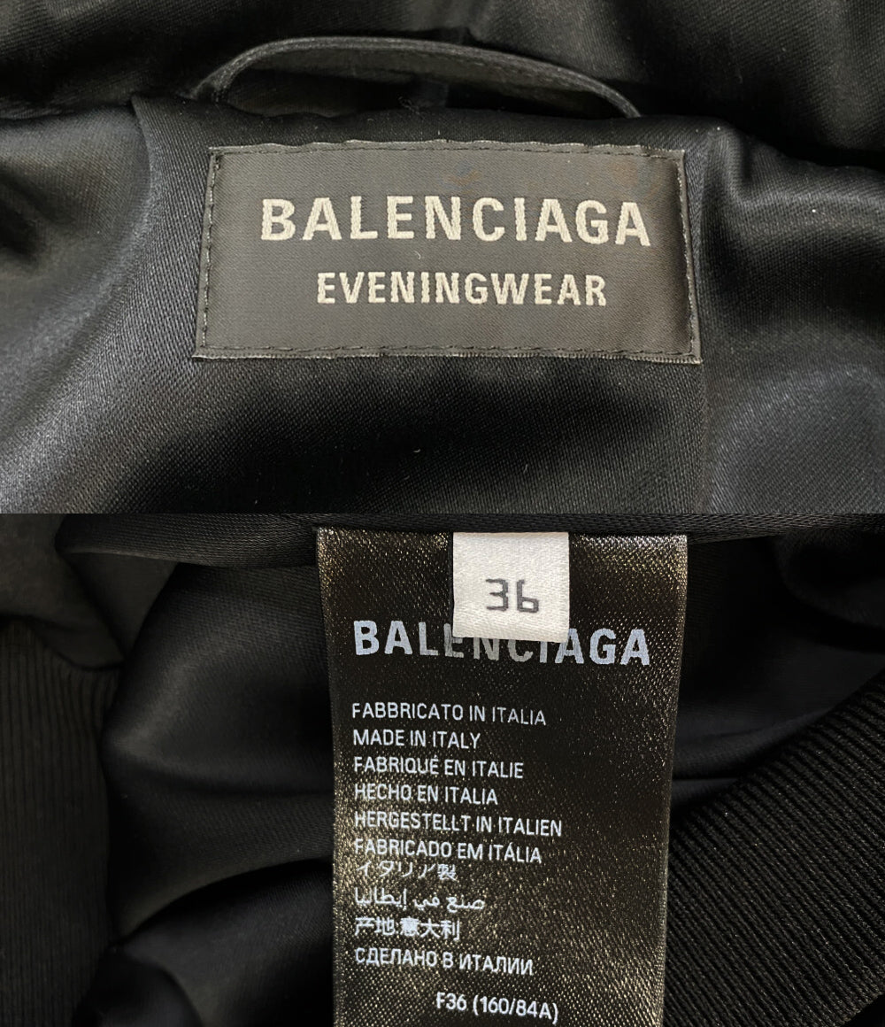 BALENCIAGA 中綿ジャケット フーディ ブラック 802928 レディース SIZE