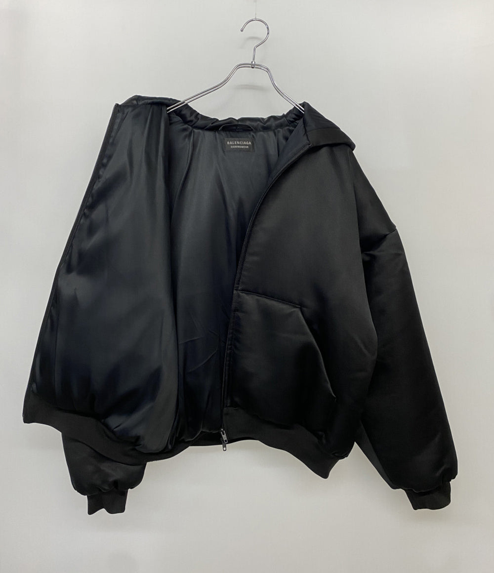 BALENCIAGA 中綿ジャケット フーディ ブラック 802928 レディース SIZE