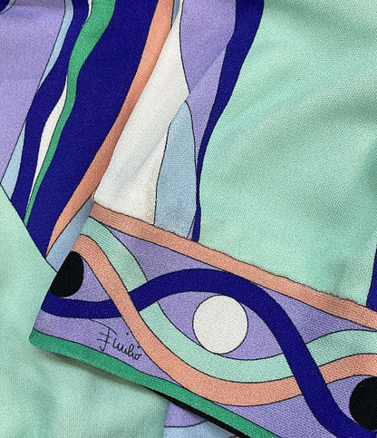 EMILIO PUCCI 長袖ワンピース プッチ柄 9RJG82 レディース SIZE 42 エミリオプッチ