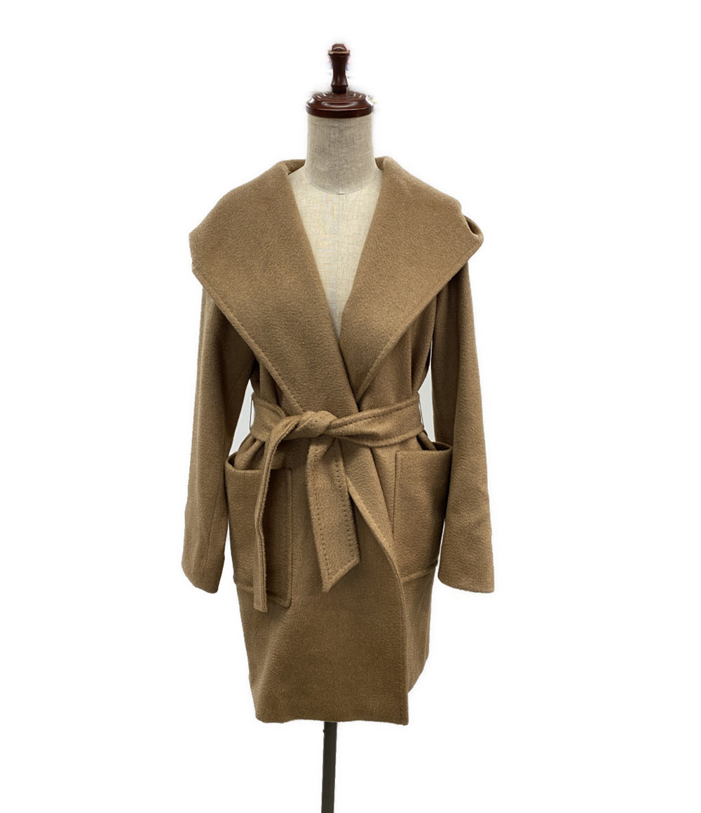 MAX MARA フーディーロングコート RIALTO キャメル レディース SIZE 40 マックスマーラ