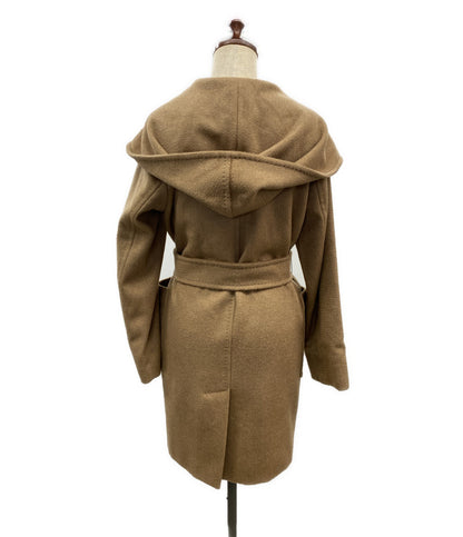 MAX MARA フーディーロングコート RIALTO キャメル レディース SIZE 40 マックスマーラ