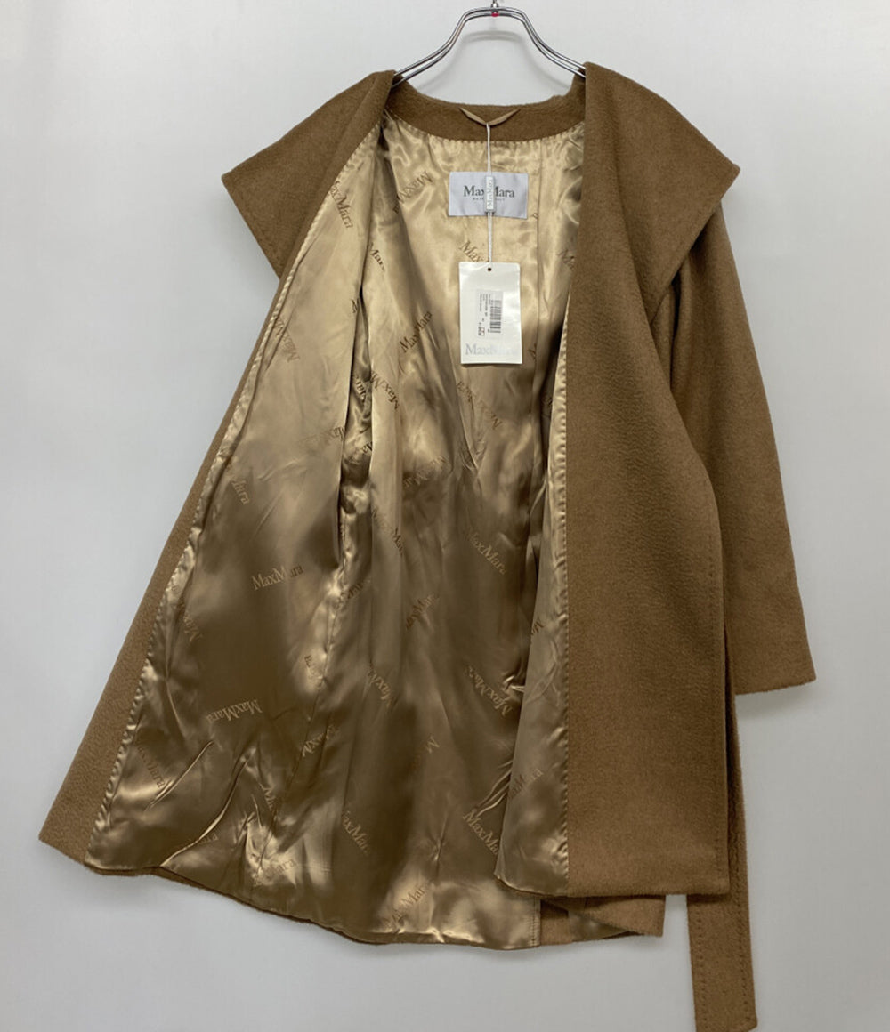 MAX MARA フーディーロングコート RIALTO キャメル レディース SIZE 40 マックスマーラ