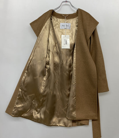 MAX MARA フーディーロングコート RIALTO キャメル レディース SIZE 40 マックスマーラ