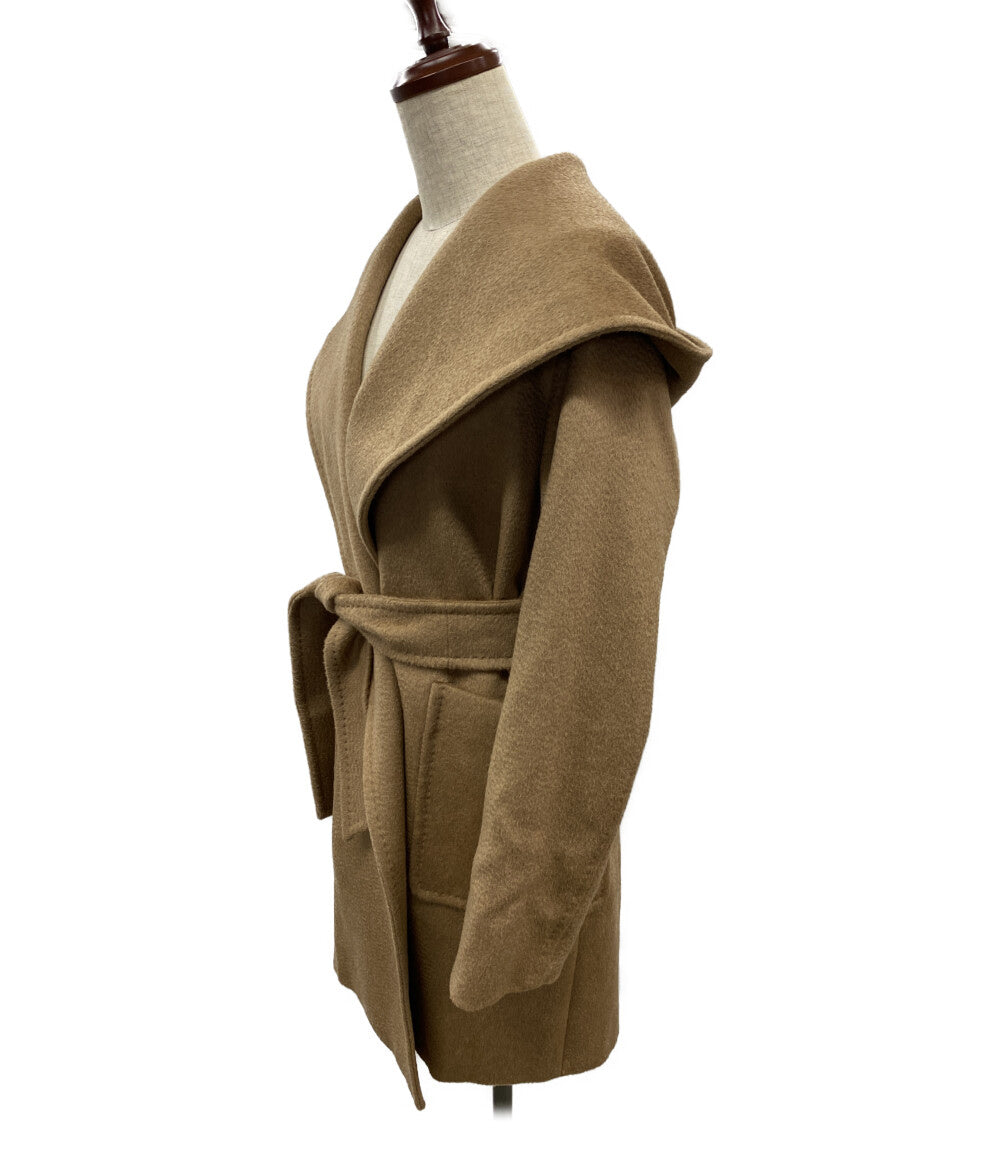 MAX MARA フーディーロングコート RIALTO キャメル レディース SIZE 40 マックスマーラ