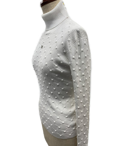 CHANEL タートルネックカットソー ホワイト P73588K10565 レディース SIZE 34 シャネル